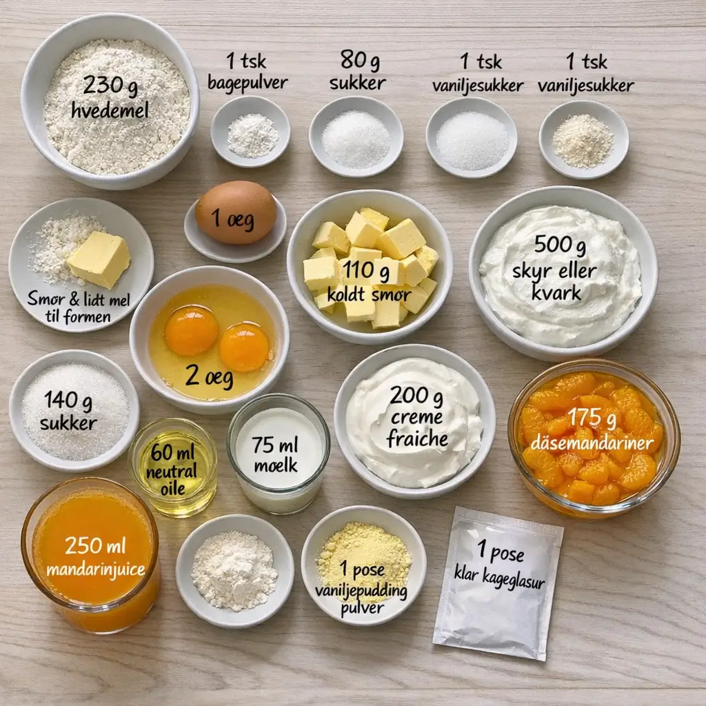 Folkekage med mandariner: En klassisk og nem kage