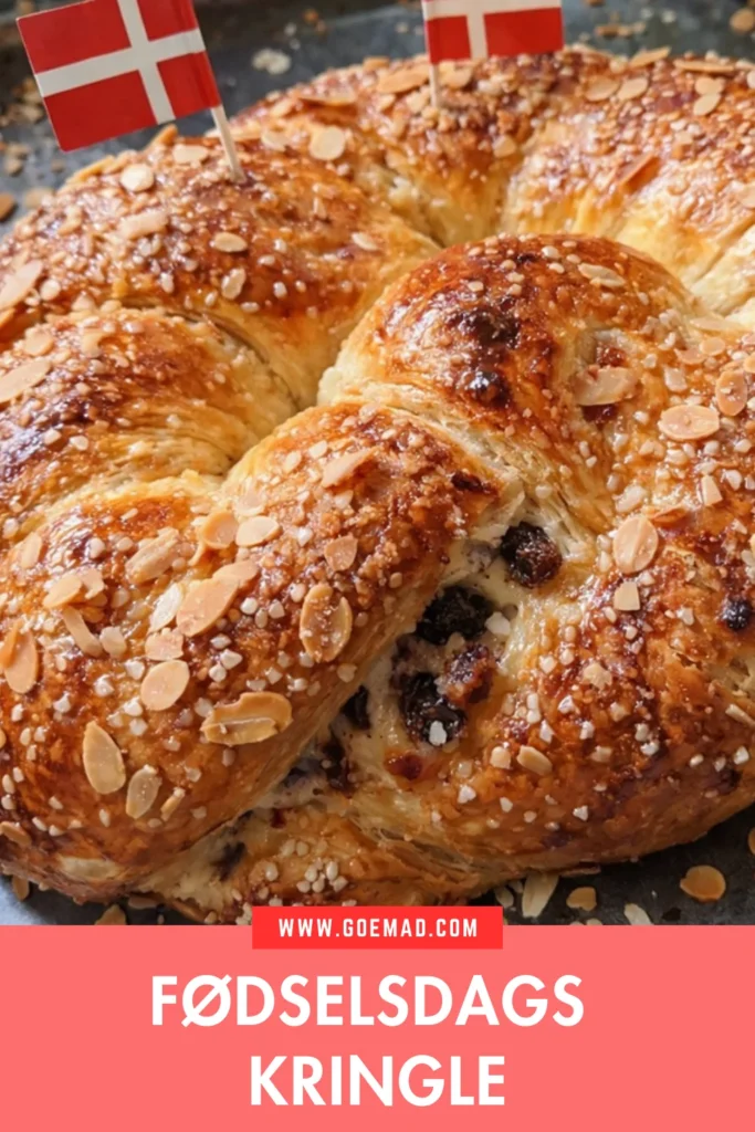 Fødselsdags kringle opskrift med remonce