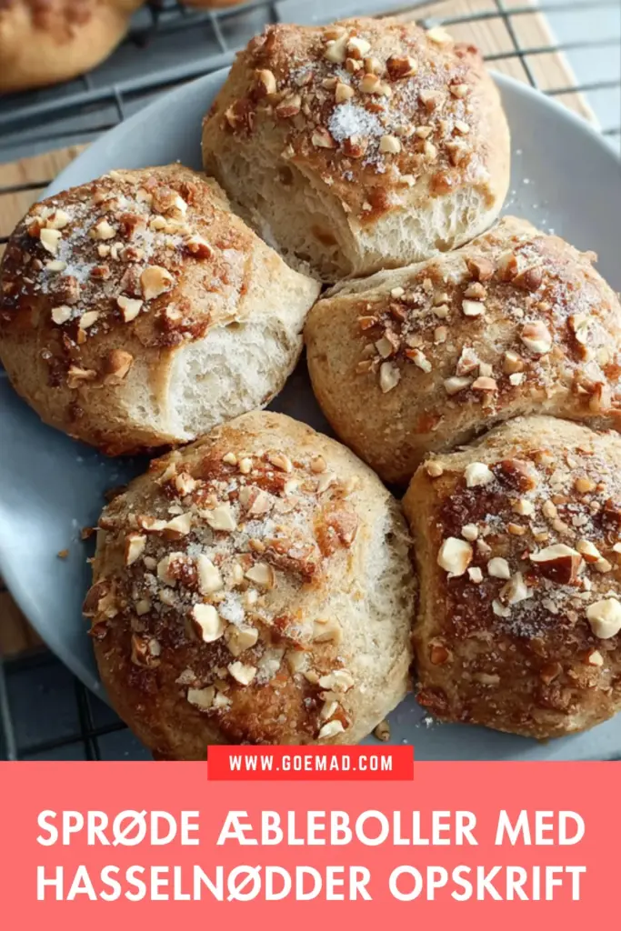 Sprøde æbleboller med hasselnødder: nem opskrift med masser af smag