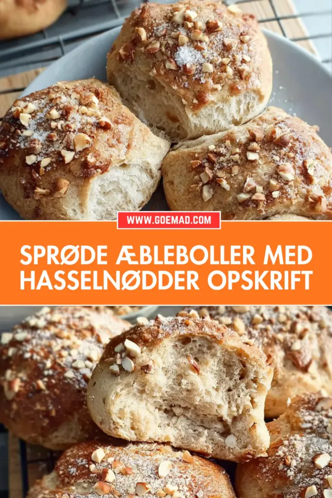 Sprøde æbleboller med hasselnødder: nem opskrift med masser af smag