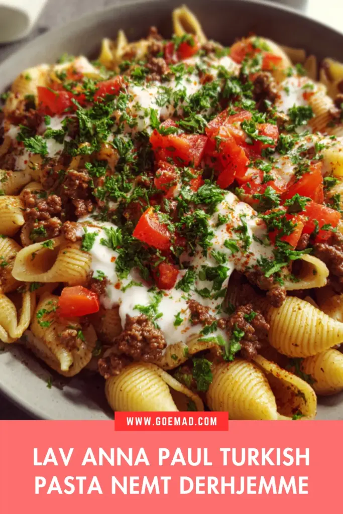 Tyrkisk pasta med yoghurt og smørsauce: den nemmeste hjemmelavede opskrift