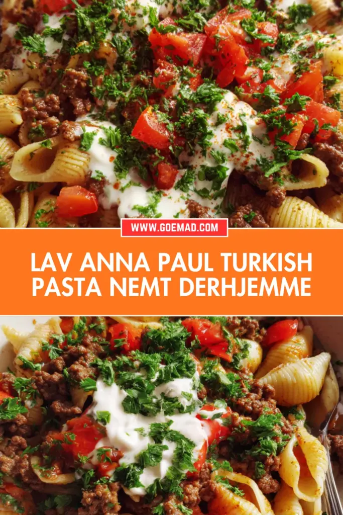 Tyrkisk pasta med yoghurt og smørsauce: den nemmeste hjemmelavede opskrift