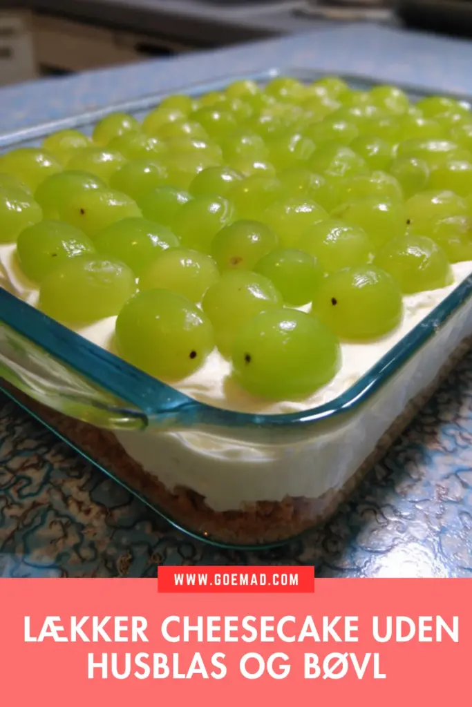 Cheesecake uden husblas: nem opskrift med sprød havregrynsbund