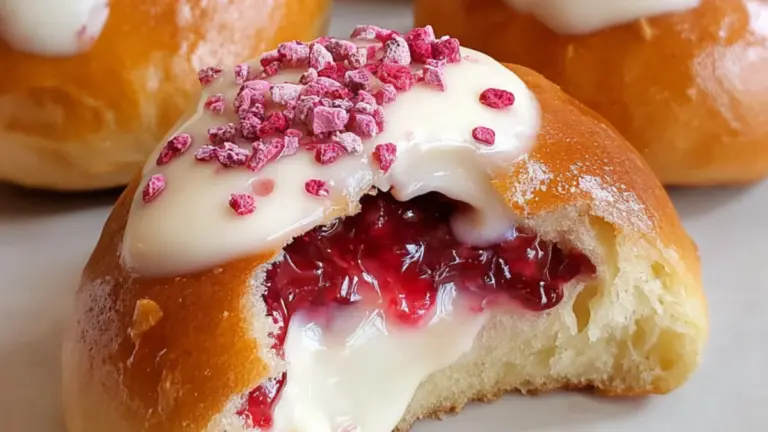 Saftige fastelavnsboller med creme og hindbær: sådan gør jeg det