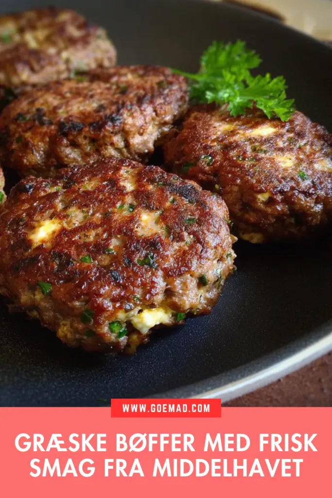 Saftige græske bøffer: sådan laver du dem derhjemme