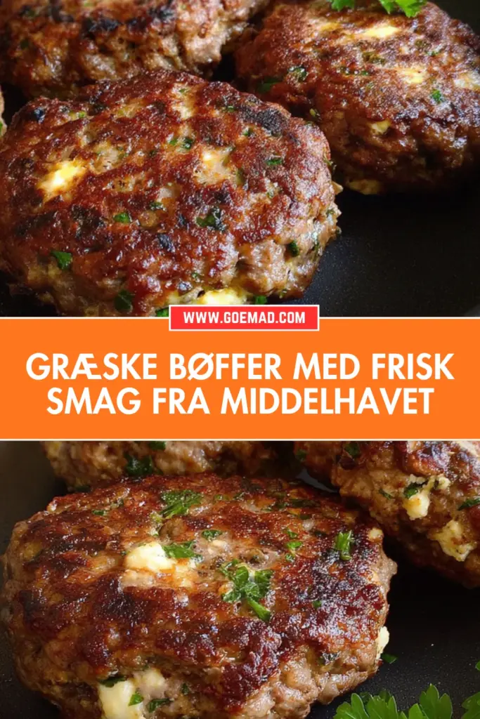 Saftige græske bøffer: sådan laver du dem derhjemme