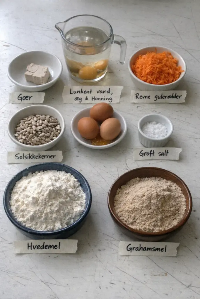 Bløde gulerodsboller der mætter og smager af hjemmebageri