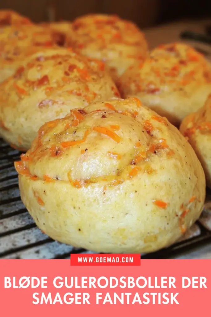 Bløde gulerodsboller der mætter og smager af hjemmebageri