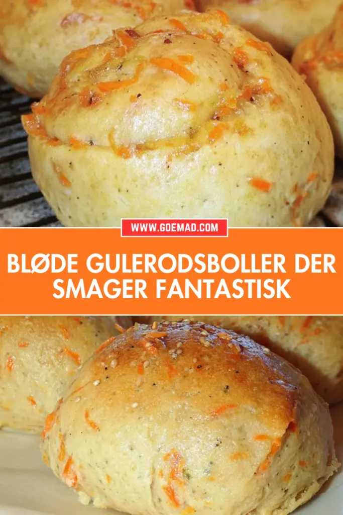 Bløde gulerodsboller der mætter og smager af hjemmebageri