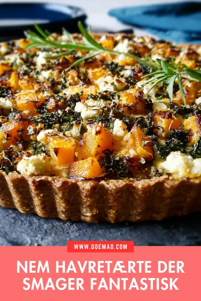 Nem havretærte med sprødt bund og cremet fyld