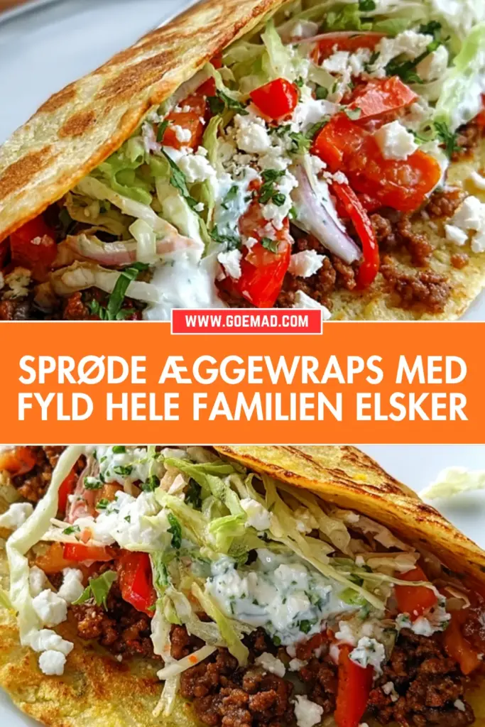 Nem æggewraps opskrift med hakket oksekød og friske grøntsager