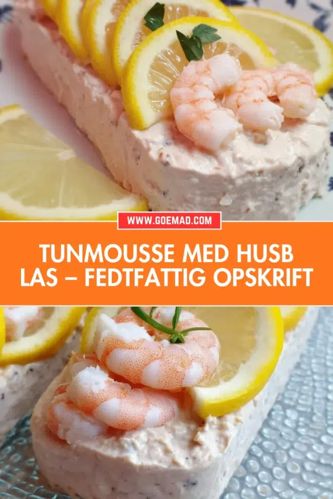 Nem tunmousse med husblas: fedtfattig opskrift der holder formen