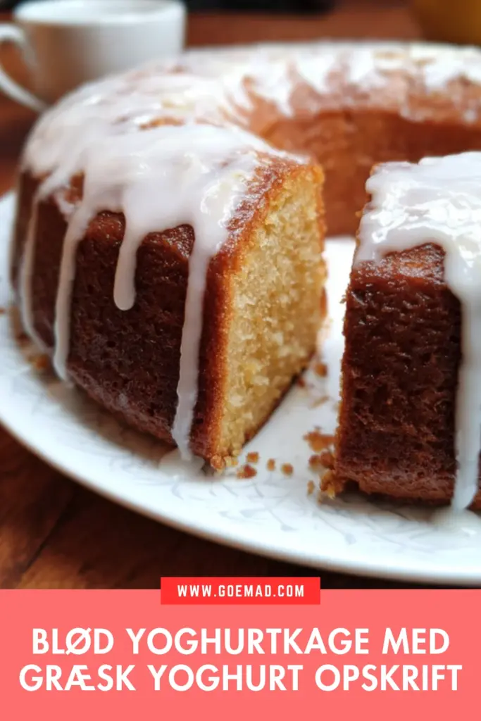 Saftig yoghurtkage med græsk yoghurt: enkel, hjemmelavet og fuld af smag