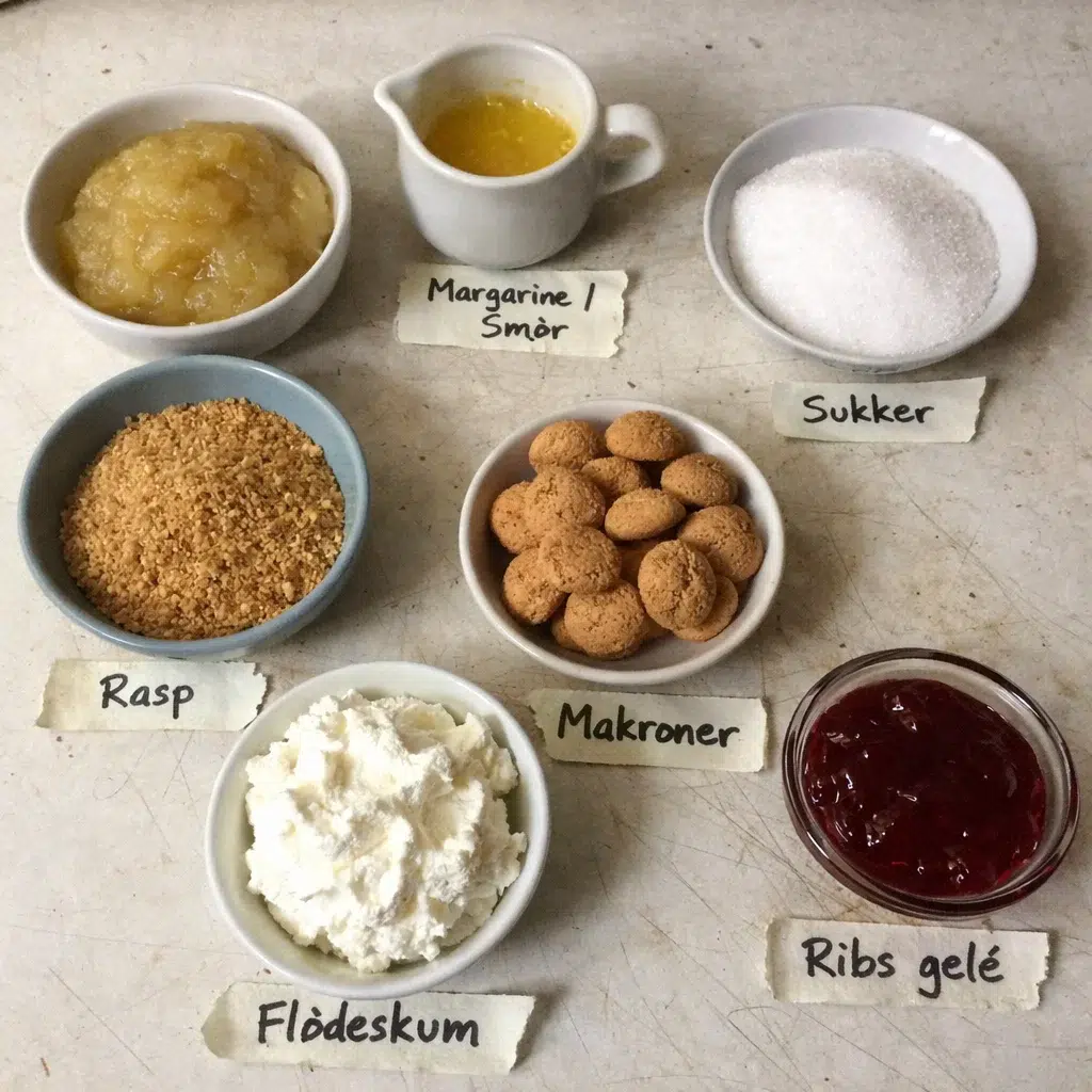 Æblekage: den bedste gammeldags opskrift med rasp og flødeskum 