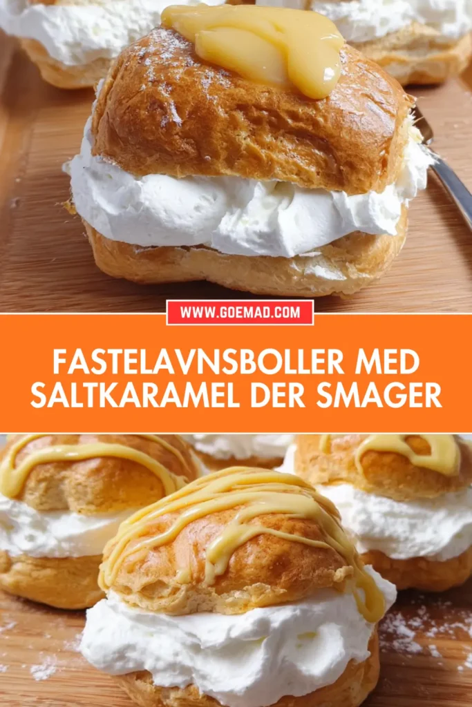 Fastelavnsboller med saltkaramel der smager