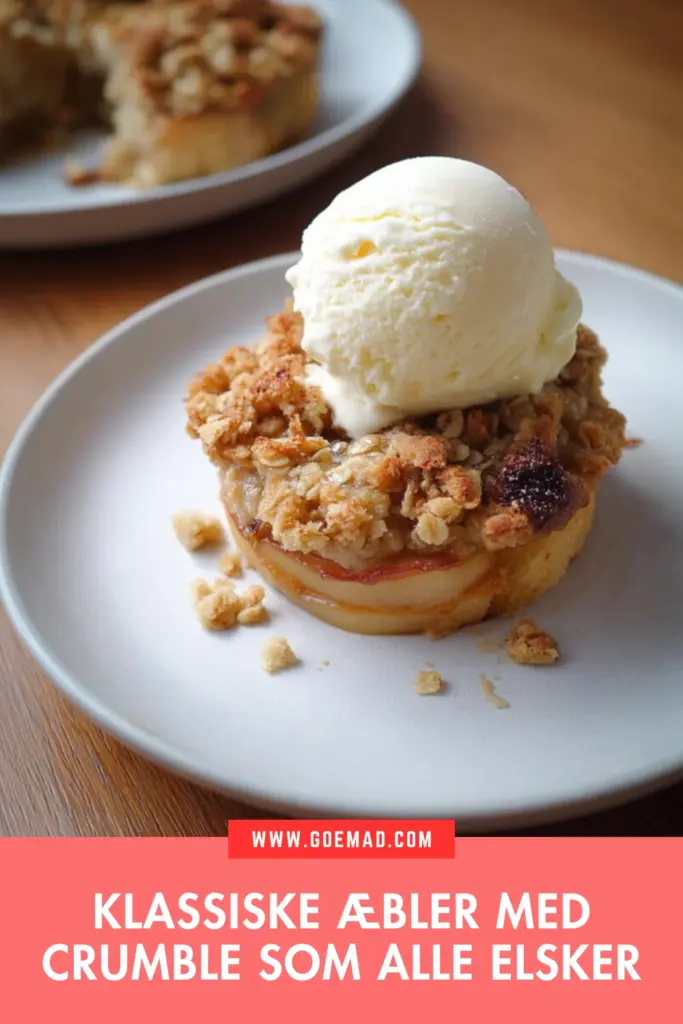 Klassiske æbler med crumble: sprød, nem og fuld af smag
