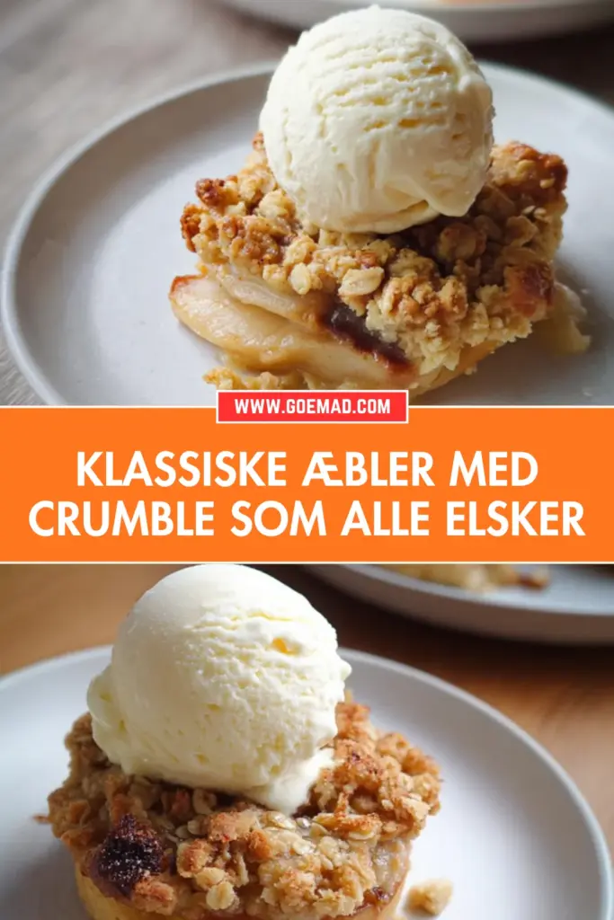 Klassiske æbler med crumble: sprød, nem og fuld af smag