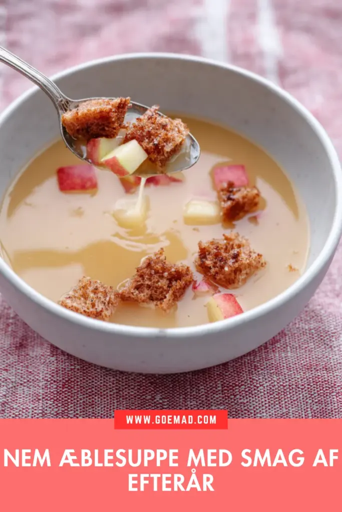 Æblesuppe på klassisk vis: nem og varm efterårsopskrift