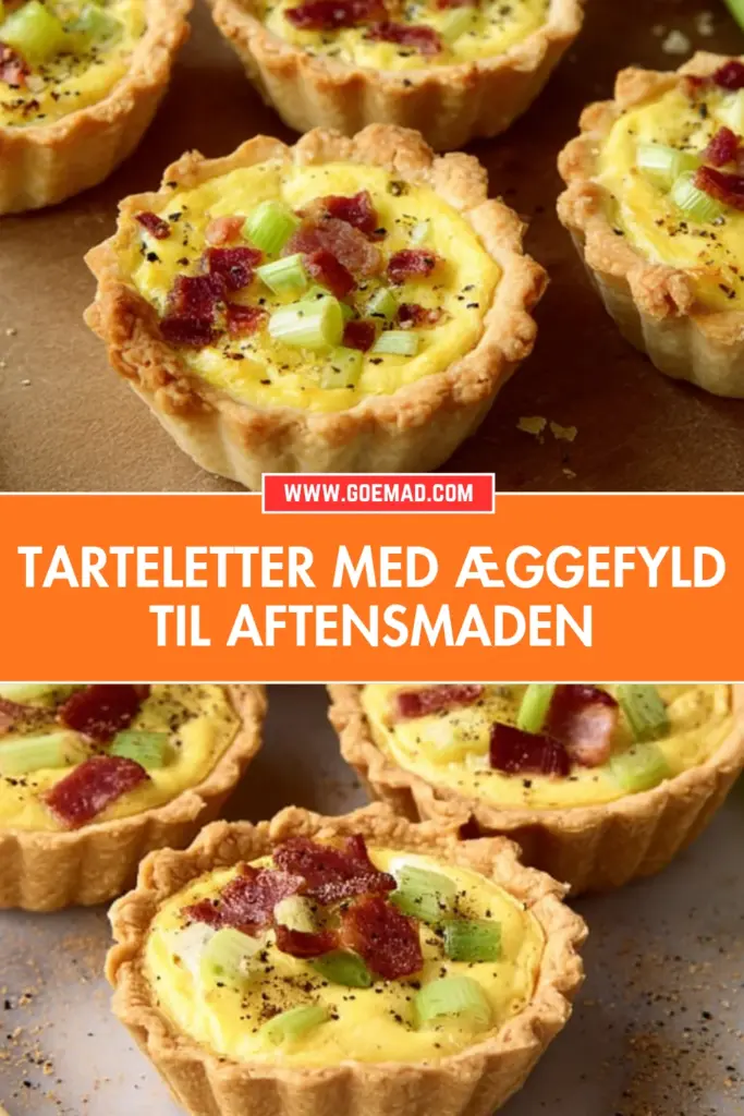 Sprøde tarteletter med æggefyld: klassisk aftensmad på under 30 minutter