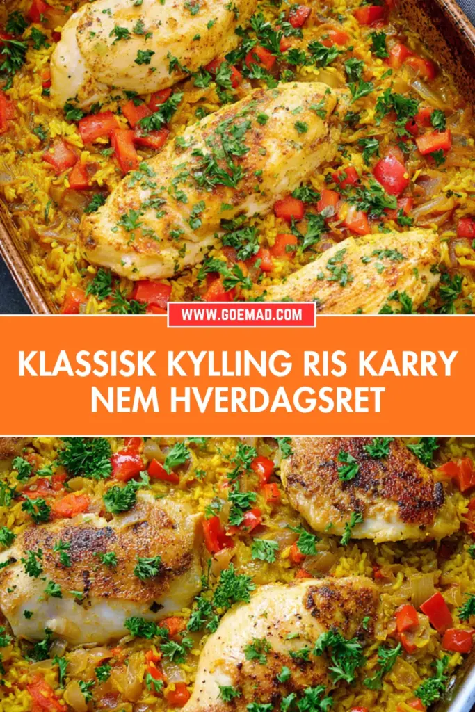 Kylling ris karry i ét fad: sprød kylling, cremede ris og masser af smag
