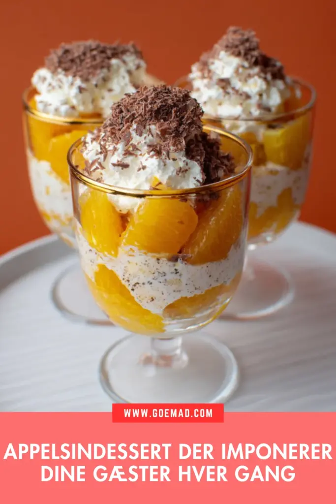 Appelsindessert der imponerer dine gæster hver gang