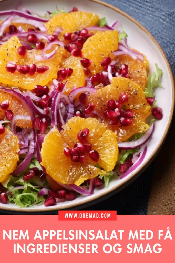 Nem appelsinsalat med få ingredienser og masser af smag