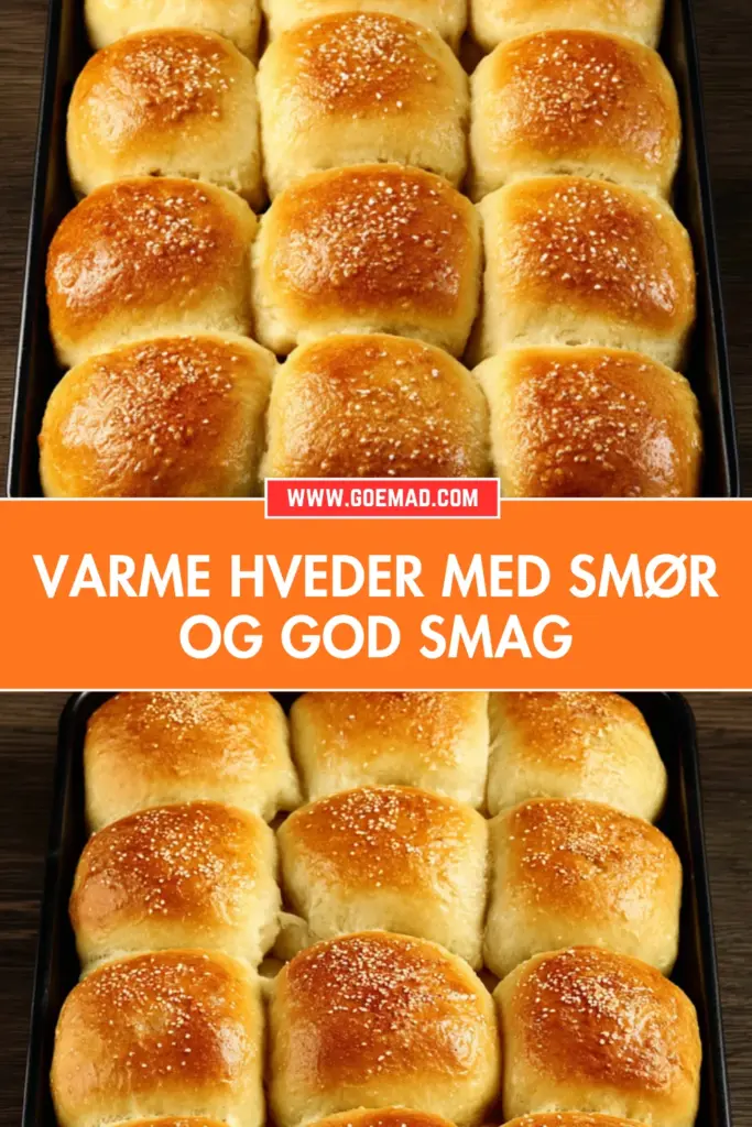 Varme hveder opskrift: hjemmebagte boller med kardemomme og smør