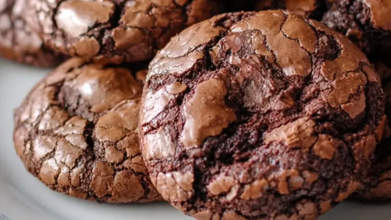 Brownie cookies med hasselnødder og Nutella: sprøde udenpå, bløde indeni