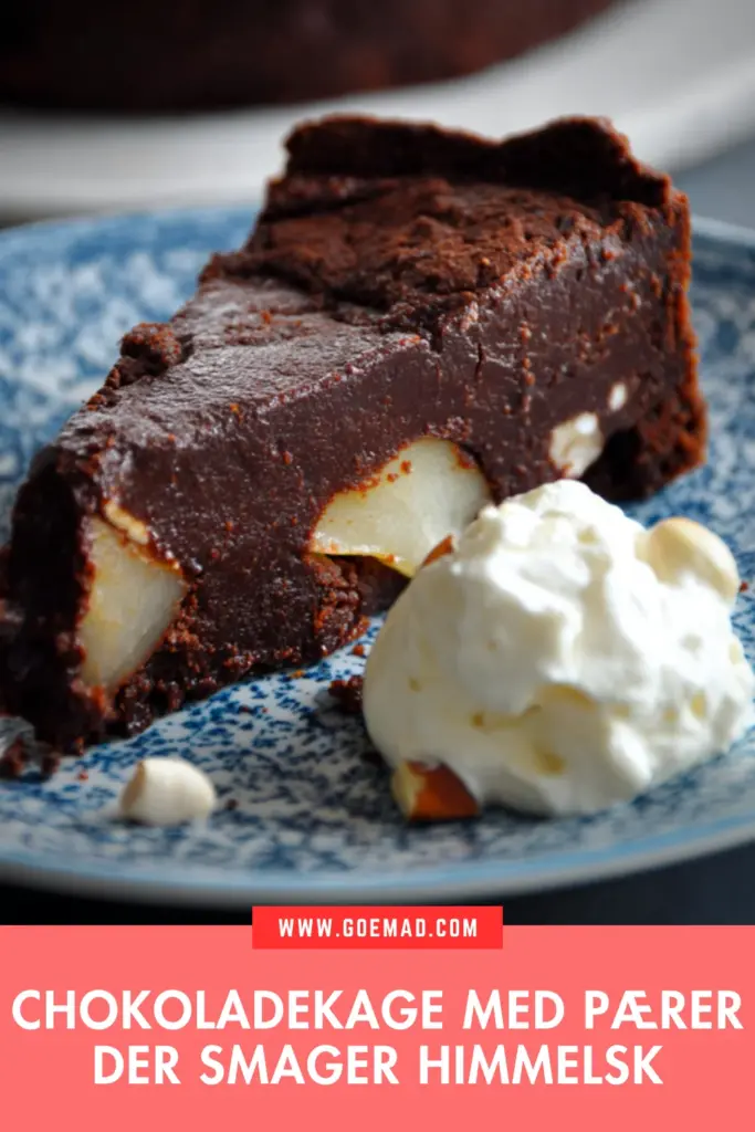 Chokoladekage med pærer: den saftige opskrift du vil bage igen og igen