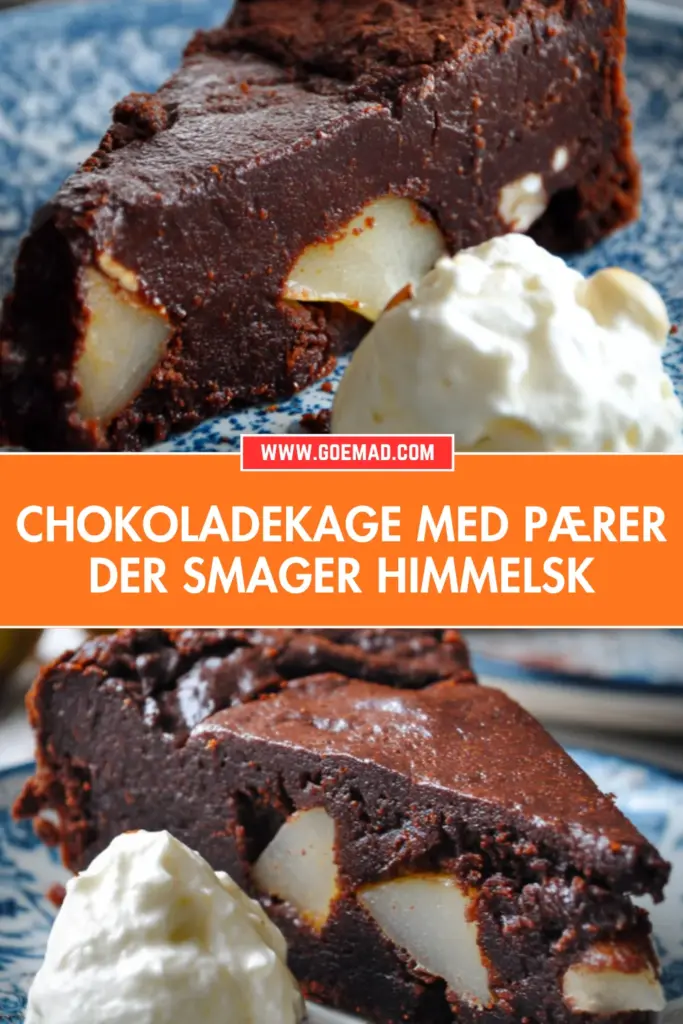 Chokoladekage med pærer: den saftige opskrift du vil bage igen og igen