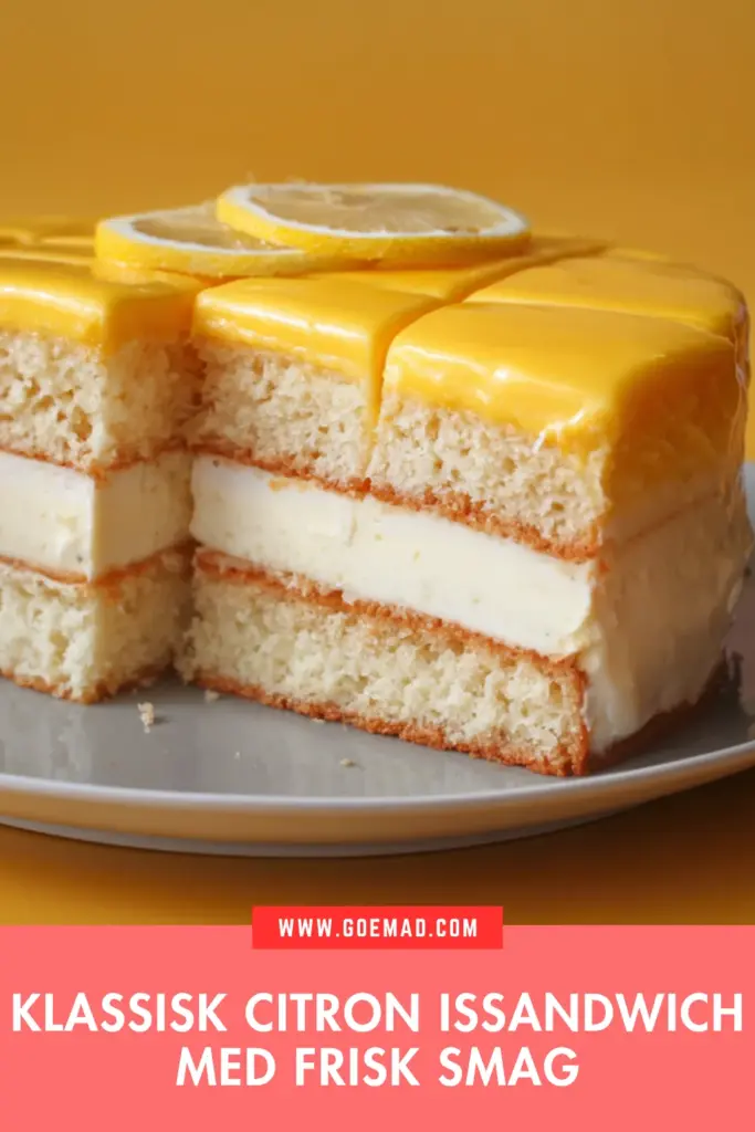 Klassisk citron issandwich med frisk smag: den bedste hjemmelavede opskrift