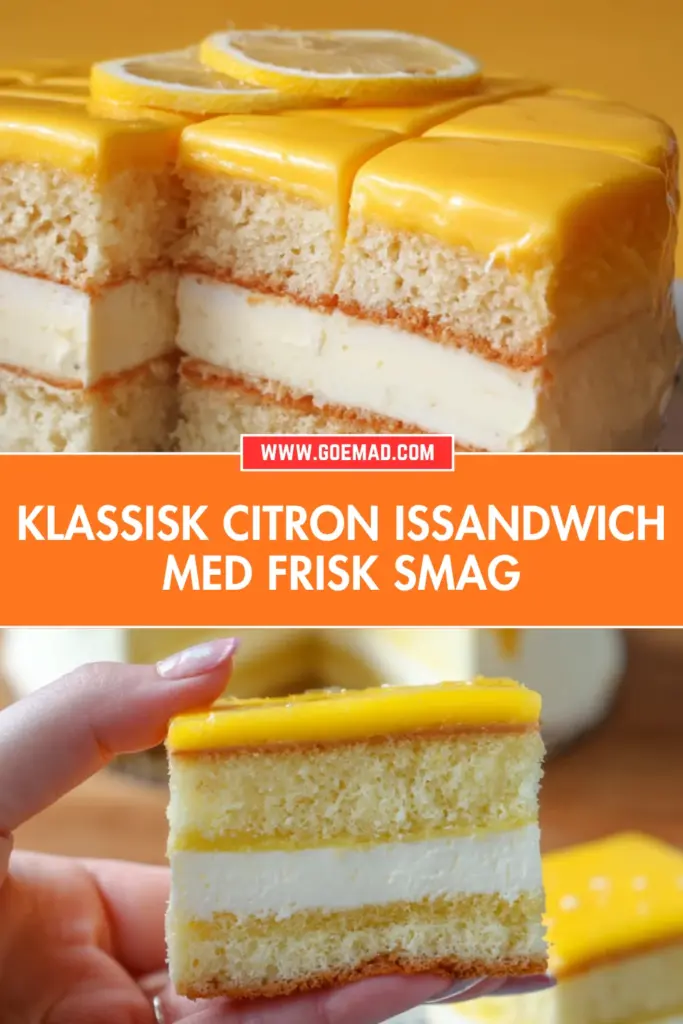 Klassisk citron issandwich med frisk smag: den bedste hjemmelavede opskrift