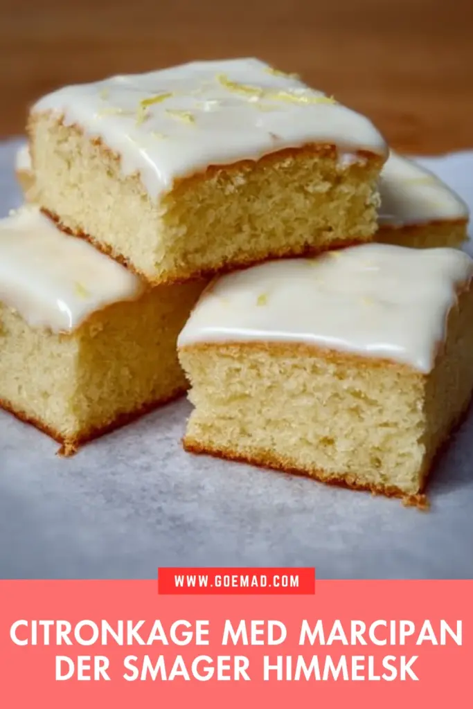 Citronkage med marcipan: sådan får du en saftig og luftig kage hver gang