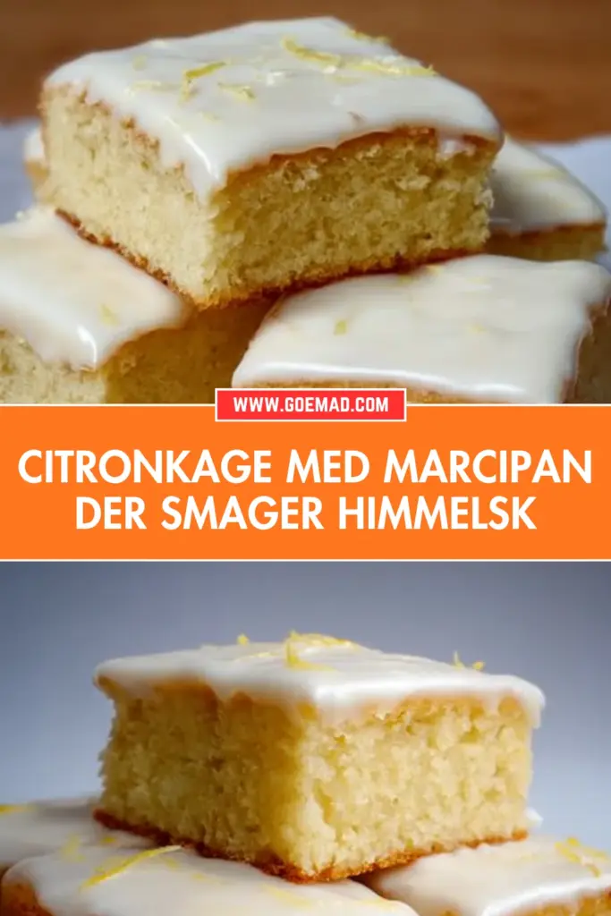 Citronkage med marcipan: sådan får du en saftig og luftig kage hver gang