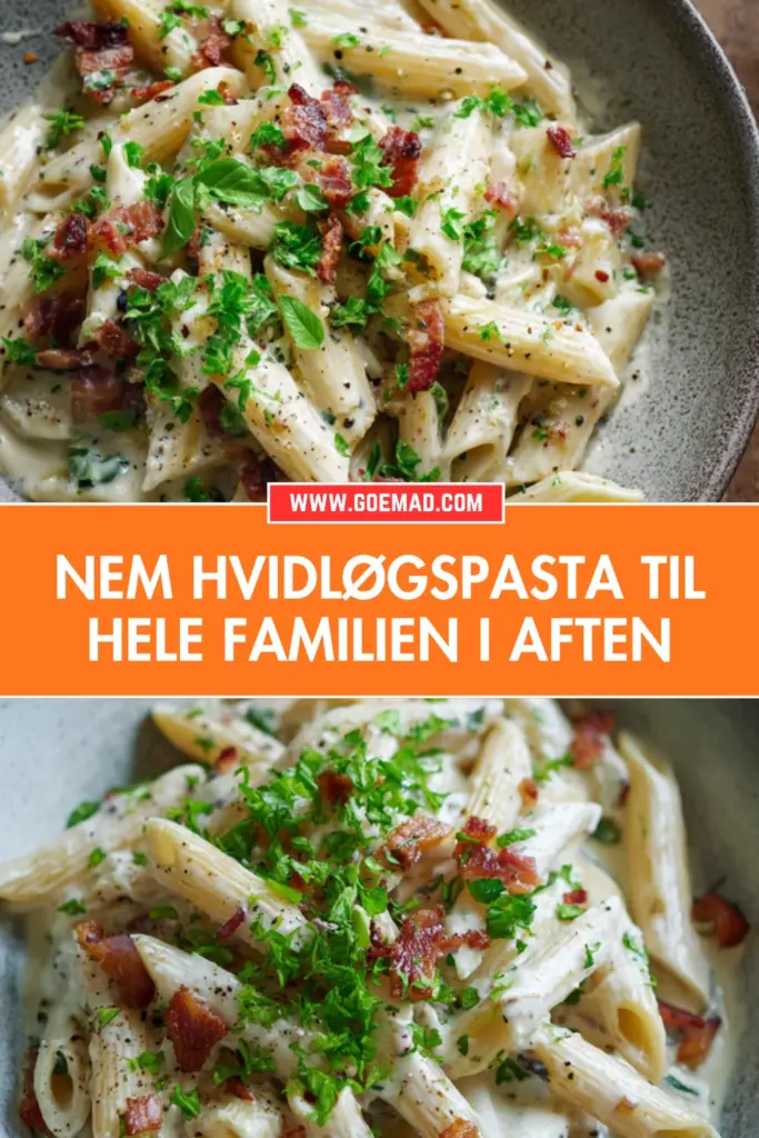 Nem hvidløgspasta til hele familien: cremet og fuld af smag
