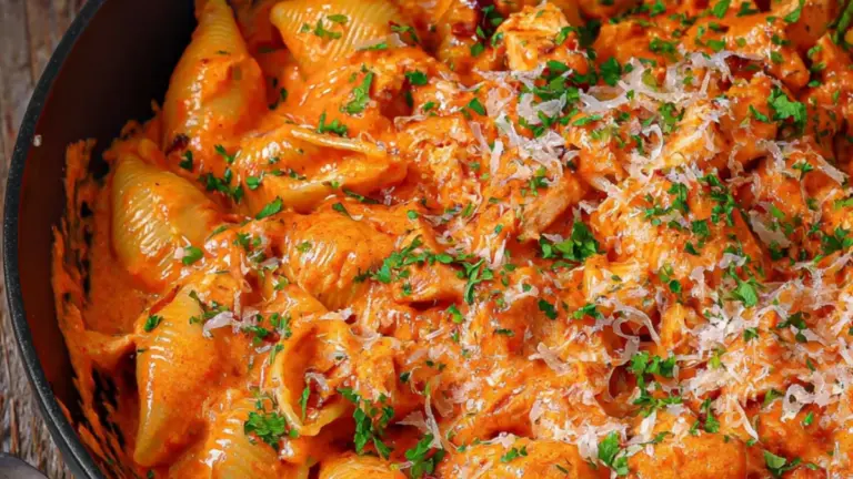 One pot pasta med kylling, bacon og cremet tomatsauce