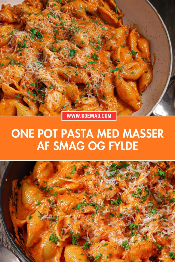 One pot pasta med kylling, bacon og cremet tomatsauce