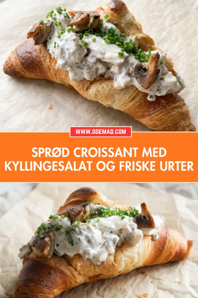 Croissant med kyllingesalat: fyldig og cremet opskrift til frokost
