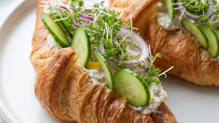 Croissant med tunsalat: nem hjemmelavet opskrift til frokost