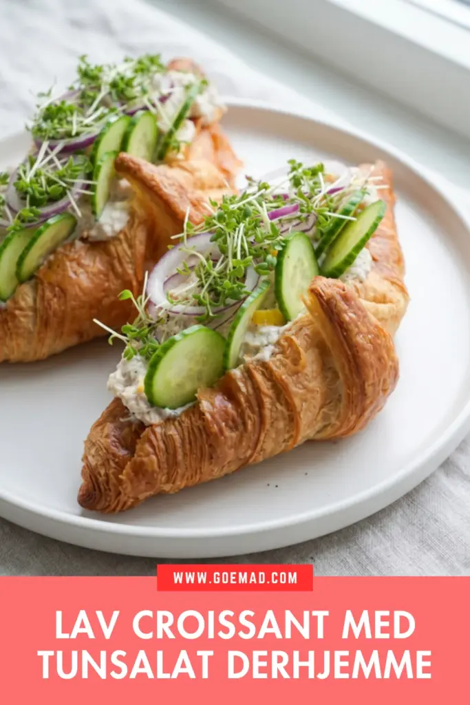 Croissant med tunsalat: nem hjemmelavet opskrift til frokost