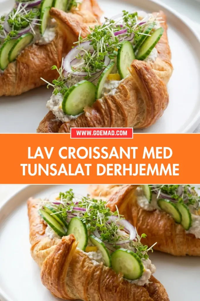Croissant med tunsalat: nem hjemmelavet opskrift til frokost