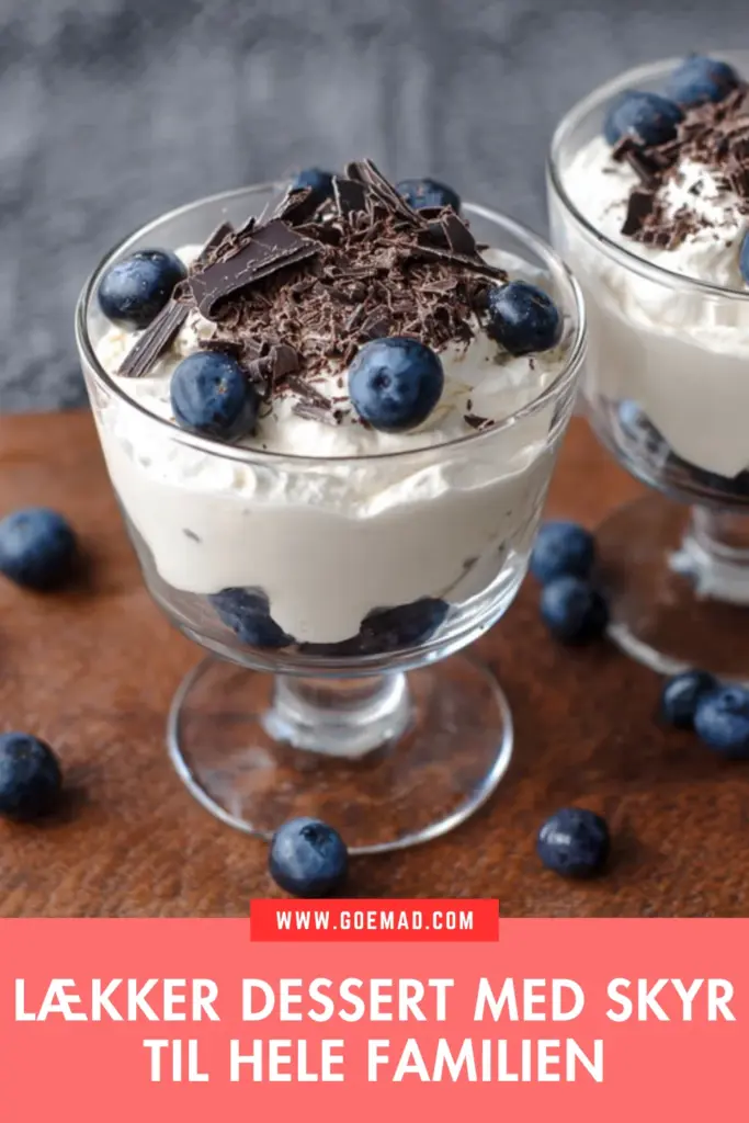 Cremet dessert med skyr: hurtig opskrift alle elsker