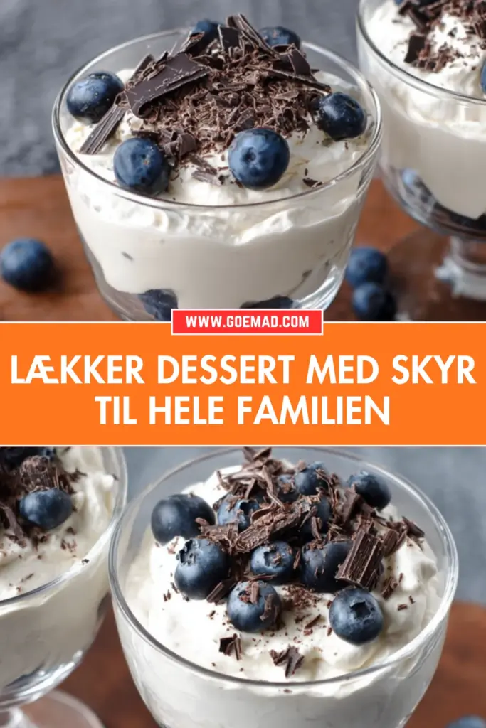 Cremet dessert med skyr: hurtig opskrift alle elsker