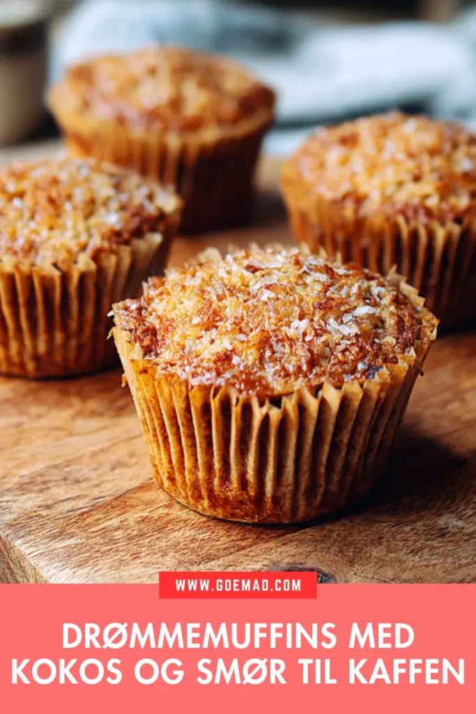Drømmemuffins med kokos og smør: den bedste opskrift til kaffen