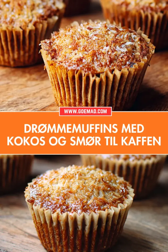 Drømmemuffins med kokos og smør: den bedste opskrift til kaffen