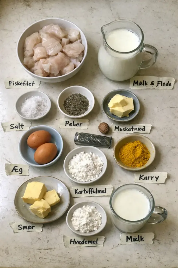 Fiskefrikadeller i hvid sauce: den klassiske danske opskrift du vil lave igen og igen