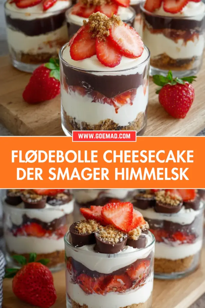 Flødebolle cheesecake i glas: den nemmeste opskrift til en uforglemmelig dessert