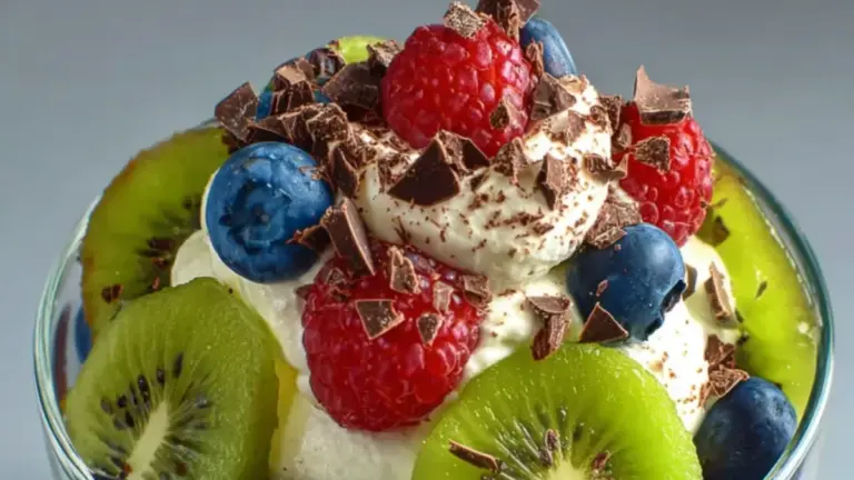 Flødebolle dessert med makroner og flødeskum: nem og lækker opskrift