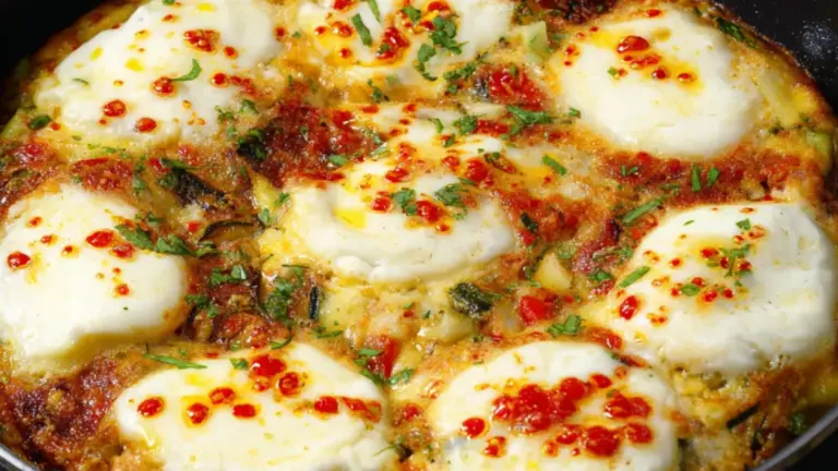 Nem frittata opskrift med tre slags peber og sprød osteskorpe