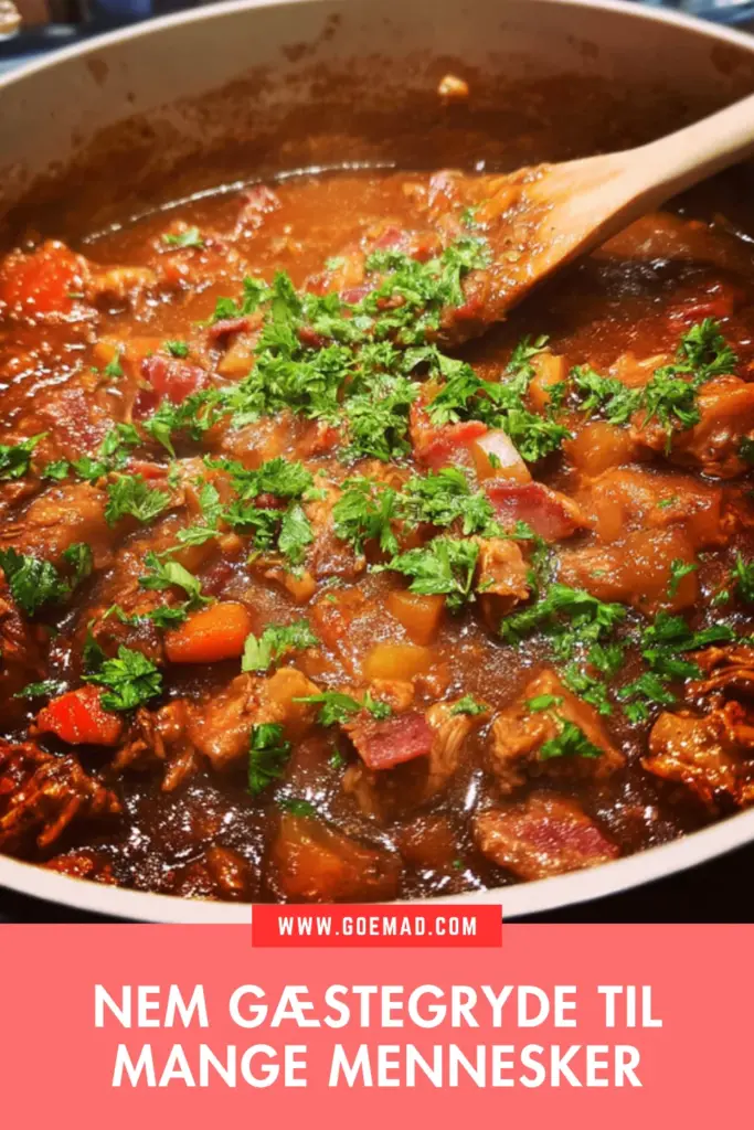 Nem gæstegryde til store selskaber: sprød ribbensteg og fyldig sauce